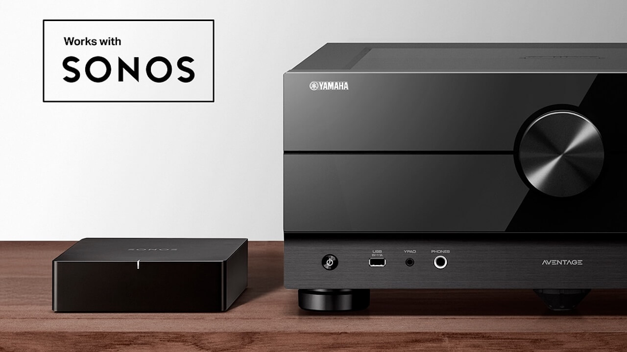 雅马哈Aventage AV功放现已获得“兼容Sonos”认证，可用于多房间音频。
